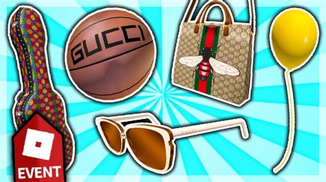 roblox gucci event item prices